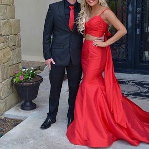 Sherri hill prom dress bow tie back